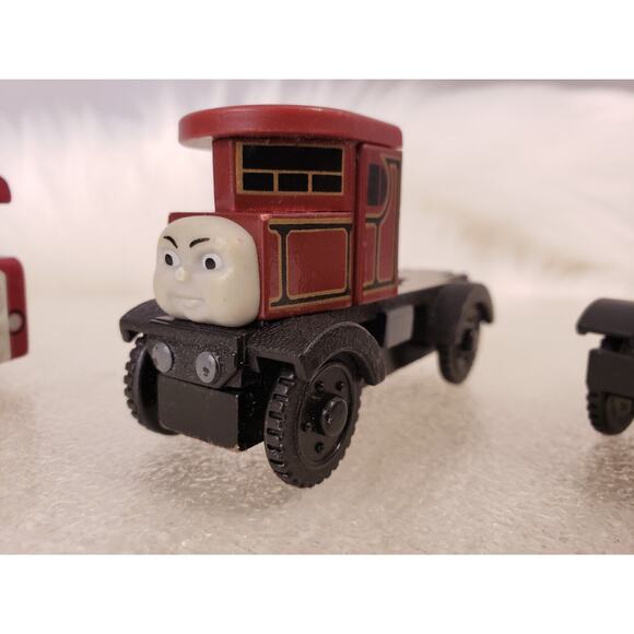 Lot Thomas Friends Wooden Railway Train Bertie Madge Monty Elizabeth Bus Truck‎ - Picture 4 of 7